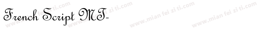 French Script MT字体转换
